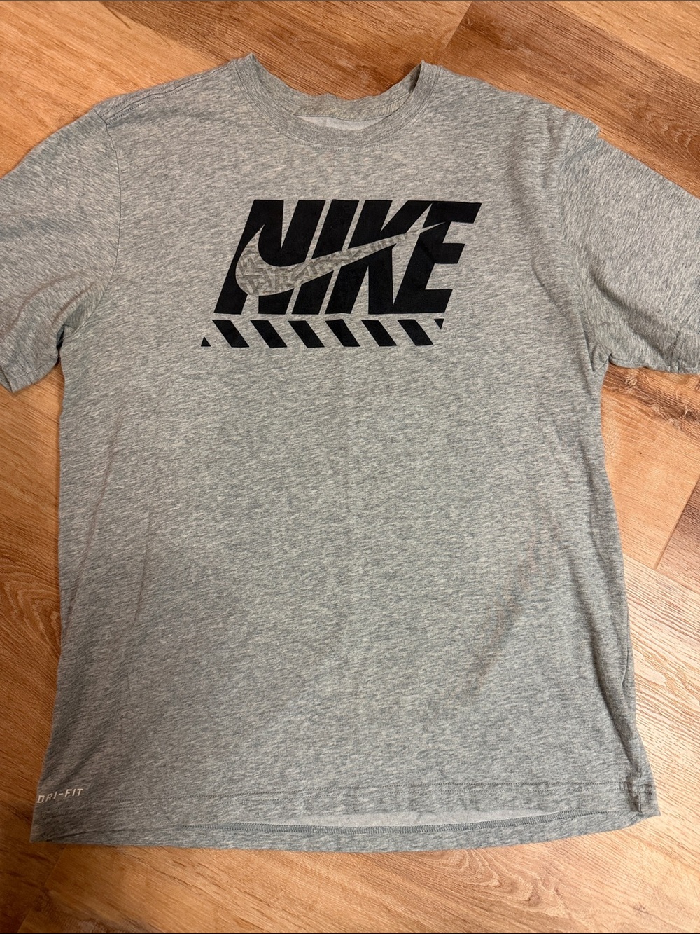 Men’s Nike Gray Heather Short Sleeve Logo Tee